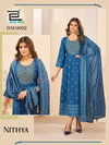 Nithya By Blue Hills Rayon Anarkali Gown With Dupatta Wholesale Market In Surat